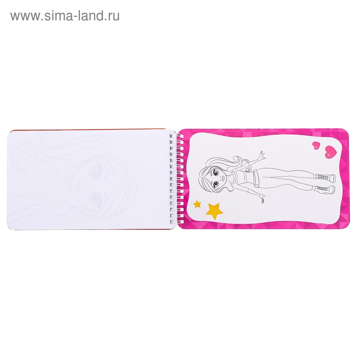 Альбом с наклейками и трафаретами «Модный стилист», 72 стр. Альбом с наклейками и трафаретами «Модный стилист», 72 стр.