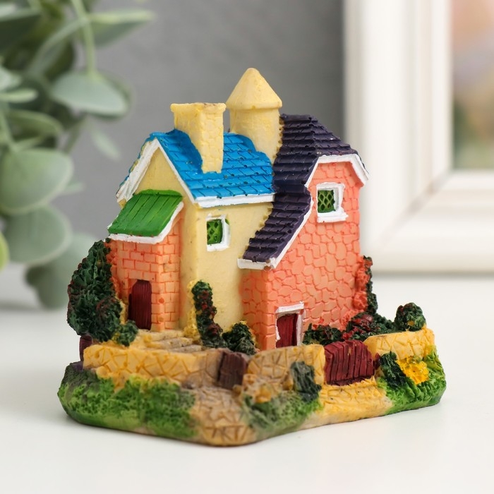 Фигурка для флорариума полистоун Фигурка для флорариума полистоун "Загородный коттедж" МИКС 8х6х7,5 см