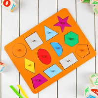 Рамки-вкладыши М.Монтессори &laquo;Геометрия&raquo;, МИКС