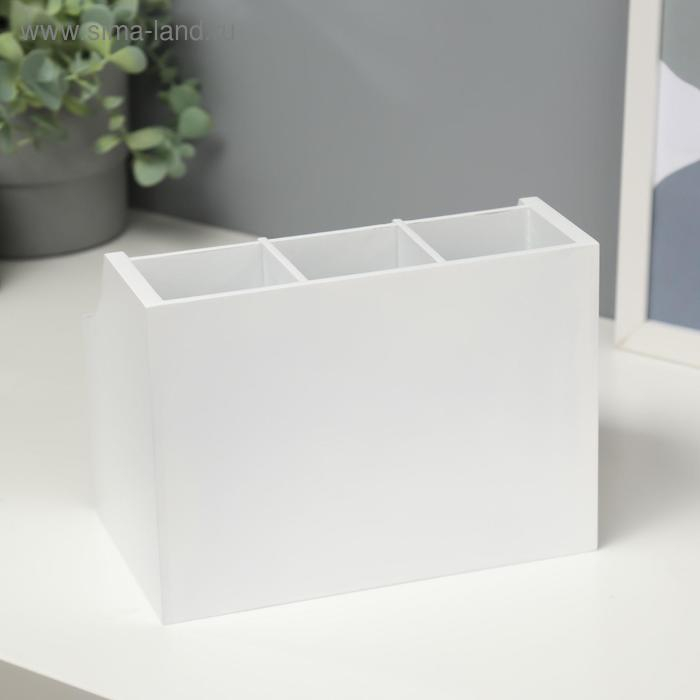 Шкатулка дерево для украшений и косметики 1 ящичек белая 21х14,5х15 см