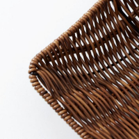 Корзинка для подачи Доляна &laquo;Огайо&raquo;, 31&times;31&times;8,5 см, квадратная, цвет коричневый