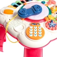 Развивающий столик, световые и звуковые эффекты, цвет красный