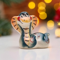 Сувенир "Маруся" 5х5,5см, гжель, цвет