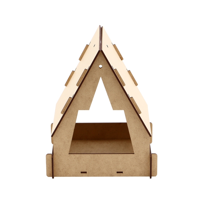 Kopмушка для птиц, 22 &times; 17 &times; 17 см, разобранная, &laquo;Юрта&raquo;, Greengo