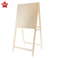 Мольберт тип &laquo;Хлопушка&raquo;, 120 х 60 х 65 см, планшет 60 х 60 см, неокрашенное дерево, Calligrata