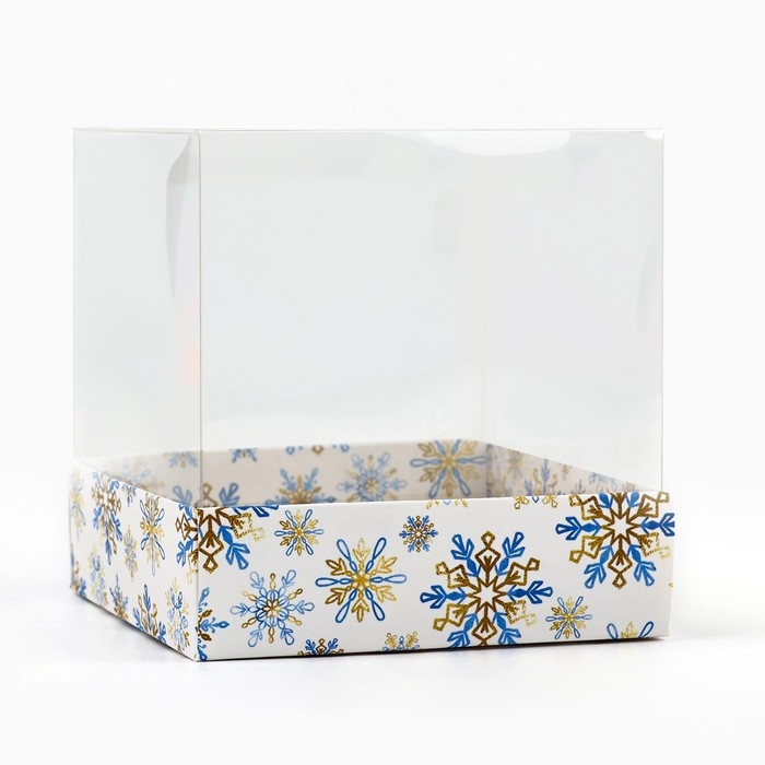 Коробка для кондитерских изделий «Снежная сказка», 10 х 10 х 10 см, Новый год Коробка для кондитерских изделий «Снежная сказка», 10 х 10 х 10 см, Новый год