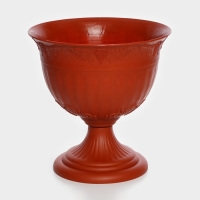 Кашпо уличное на ножке &laquo;Ангара&raquo;, 8 л, цвет терракотовый