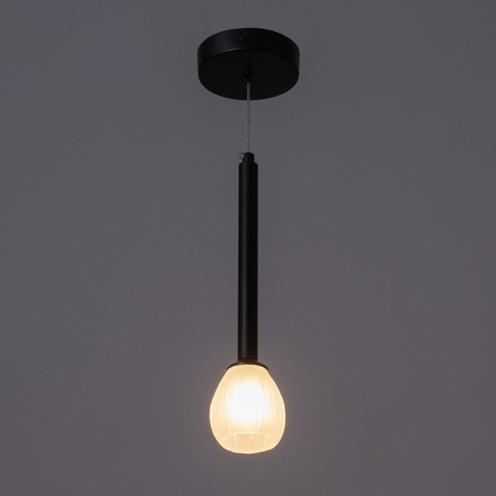 Светильник "Жаклин" 1х3Вт G4 черный  20х20х180см