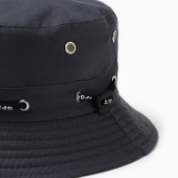 Панама мужская, цвет темно-серый, размер 58 Панама мужская, цвет темно-серый, размер 58