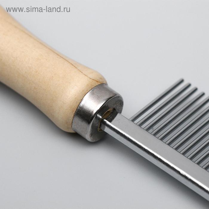 Расчёска Wood с деревянной ручкой, 17,5 х 3 см Расчёска Wood с деревянной ручкой, 17,5 х 3 см