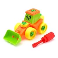 Конструктор винтовой &laquo;Трактор&raquo;, 21 деталь, цвета МИКС