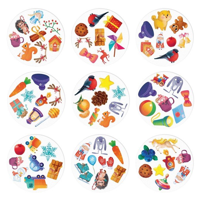 Новогодняя настольная игра &laquo;Новый год:Дуббль. Снежный&raquo;, 55 карт, 5+