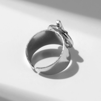 Кольцо &laquo;Узел&raquo; диаметр, цвет серебро, безразмерное