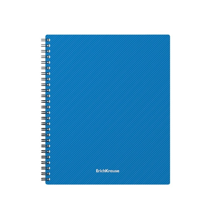 Тетрадь на спирали, 80 листов в клетку, ErichKrause Glance Vivid, пластиковая обложка, блок офсет 100% белизна, МИКС