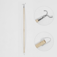 Съемник для одежды L=100, вилка 8×6, труба дерево,, цвет бежевый Съемник для одежды L=100, вилка 8×6, труба дерево,, цвет бежевый