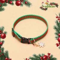 Ошейник + новогодний подвес "Снежинка", 30 х 1 см, капрон, зелёный Ошейник + новогодний подвес "Снежинка", 30 х 1 см, капрон, зелёный