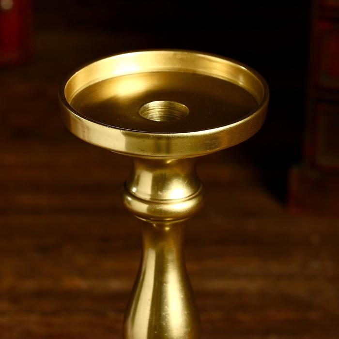 Подсвечник Подсвечник "Анкель" алюминий 12х12х28 см