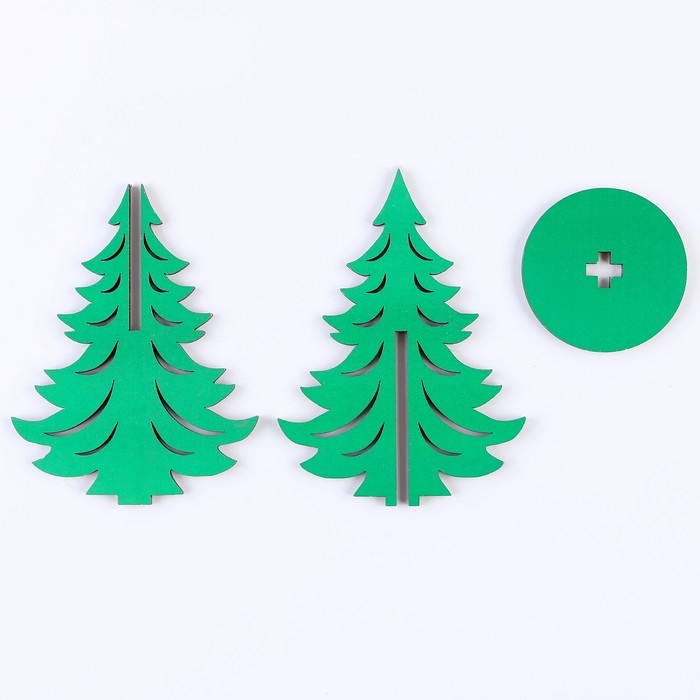 Новый год! Модель из дерева &laquo;Ёлка сборная №27&raquo;