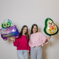 Воздушный шар фольгированный 24" &laquo;Космос&raquo;, с подложкой