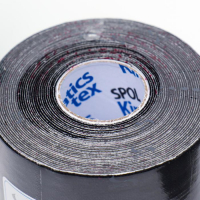 Кинезио тейп Spol Tape корейский, 5 см x 5 м, черный Кинезио тейп Spol Tape корейский, 5 см x 5 м, черный