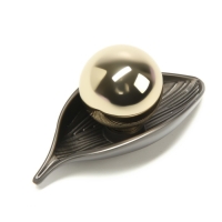 Ручка кнопка CAPPIO RK134 мебельная, цвет графит-золото Ручка кнопка CAPPIO RK134 мебельная, цвет графит-золото