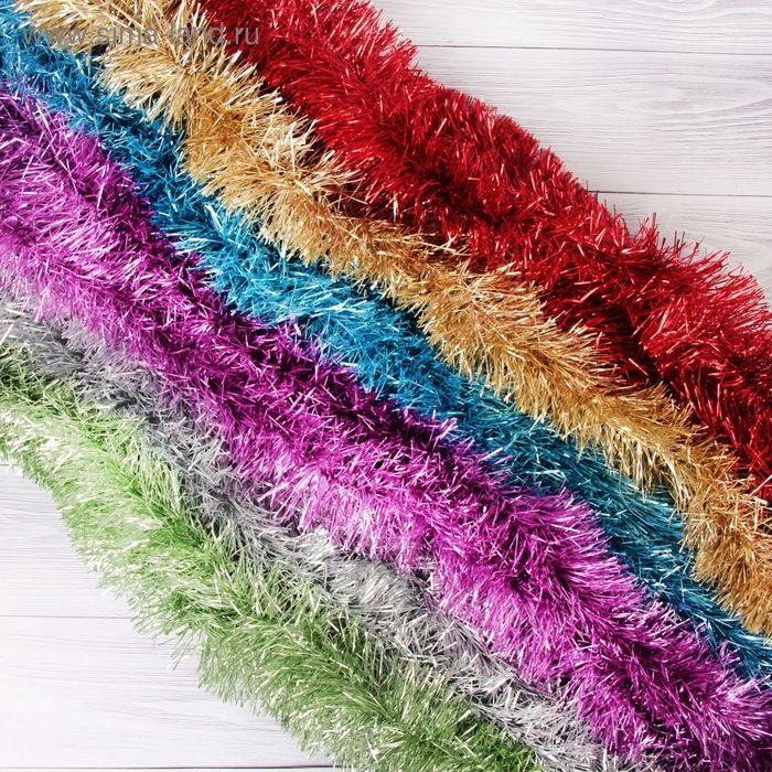 Мишура "Талка" матовая, d-8,5 см, 200 см, микс