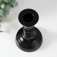 Подсвечник "ЧЕРНЫЙ ГЛЯНЕЦ КРИСТОФФ-2 " 14х 8,5 см Подсвечник "ЧЕРНЫЙ ГЛЯНЕЦ КРИСТОФФ-2 " 14х 8,5 см