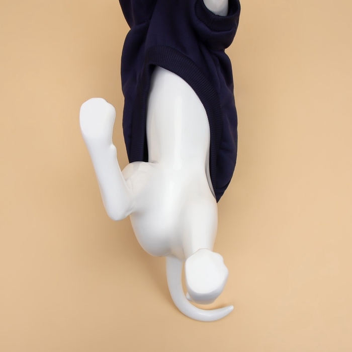 Толстовка для животных с капюшоном, размер XS (ДС 30 см). Синяя