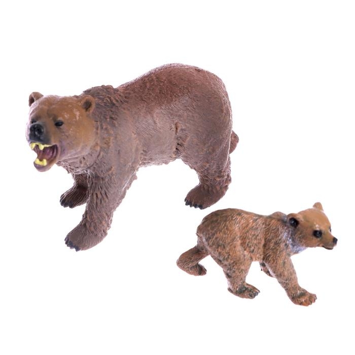 Набор диких животных &laquo;Дети и родители&raquo;, 6 фигурок