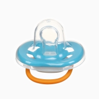 Соска - пустышка анатомическая &laquo;Пингвин&raquo;, +6 мес., цвет голубой