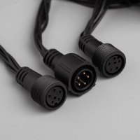 Гирлянда &laquo;Водопад&raquo; 2 &times; 3 м, IP44, УМС, тёмная нить, 800 LED, свечение белое, 8 режимов, 220 В