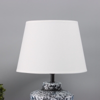 Лампа настольная "Клауд" 1х40Вт Е27 черный/белый 25х25х38,,5см