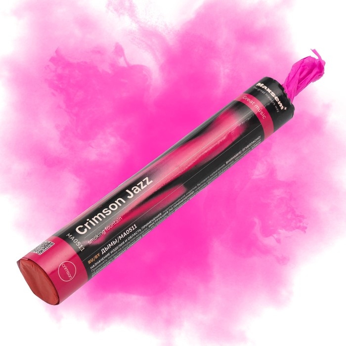 Цветной дым малиновый, заряд 0,8 дюйм, ОПТИ, средняя интенсивность, 60 сек, Цветной дым малиновый, заряд 0,8 дюйм, ОПТИ, средняя интенсивность, 60 сек,