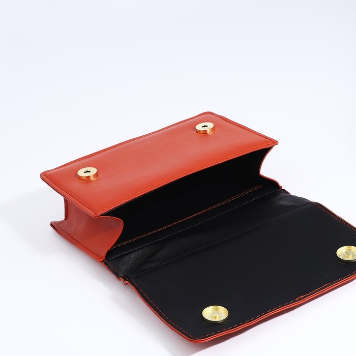 Сумка мессенджер на молнии, цвет рыжий