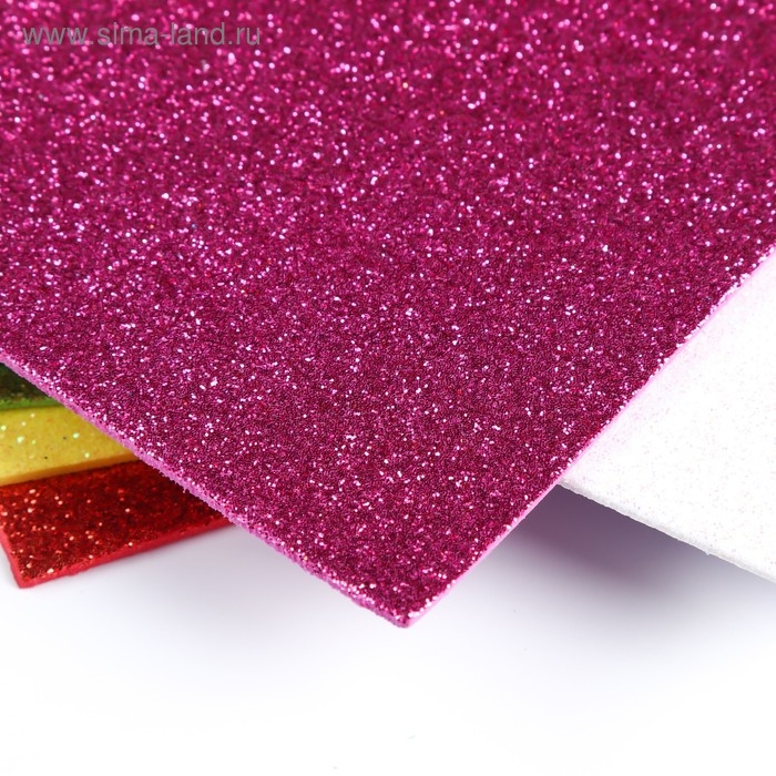 Набор глиттерного фоамирана Набор глиттерного фоамирана "Magic 4 Hobby" ассорти №2, 20х30 см, 2 мм, 10шт