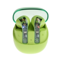 Наушники беспроводные R20, TWS, вкладыши, BT 5.3 , 30/200 мАч, шумоподавление, зелёные