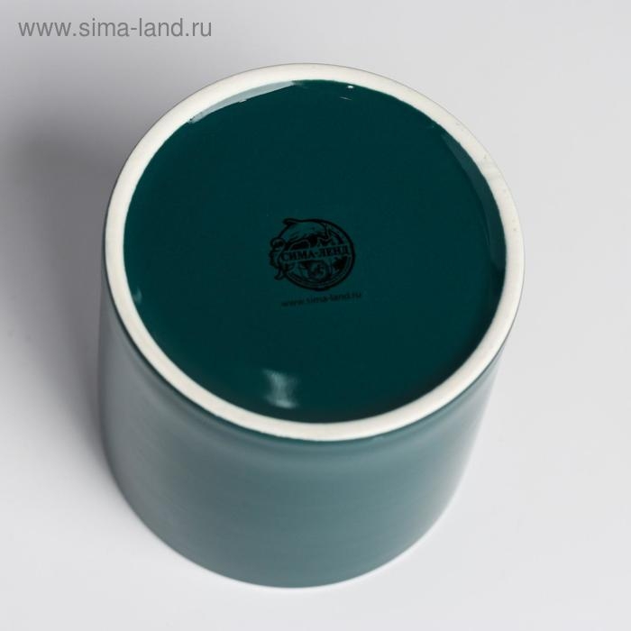 Кашпо керамическое с тиснением, &laquo;Геометрия&raquo;, 10 х 10 см