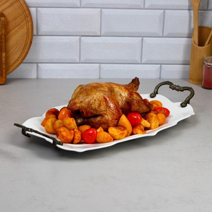 Блюдо &laquo;Розы&raquo;, большое, фарфор, Иран