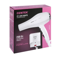 Фен Centek CT-2251, настенный, 2100 Вт, 3 скорости, 2 температурных режима, белый Фен Centek CT-2251, настенный, 2100 Вт, 3 скорости, 2 температурных режима, белый