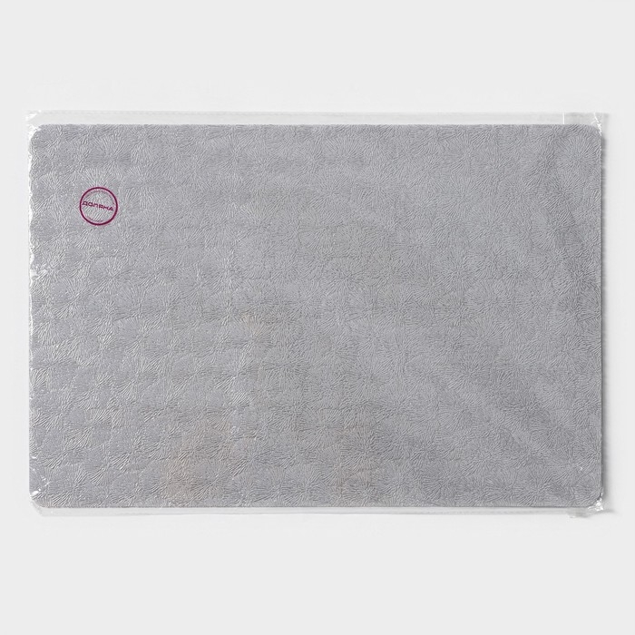 Салфетки сервировочные на стол Доляна &laquo;Фейерверк&raquo;, 4 шт, 30&times;45 см, цвет серебро