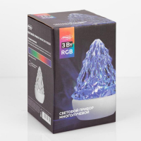 Световой прибор &laquo;Ель на подставке&raquo; 12 см, свечение RGB, 220 В