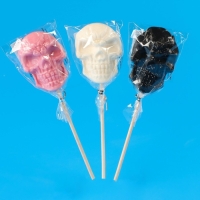 Хеллоуин. Карамель леденцовая "Черепа" на палочке, 24 г Хеллоуин. Карамель леденцовая "Черепа" на палочке, 24 г