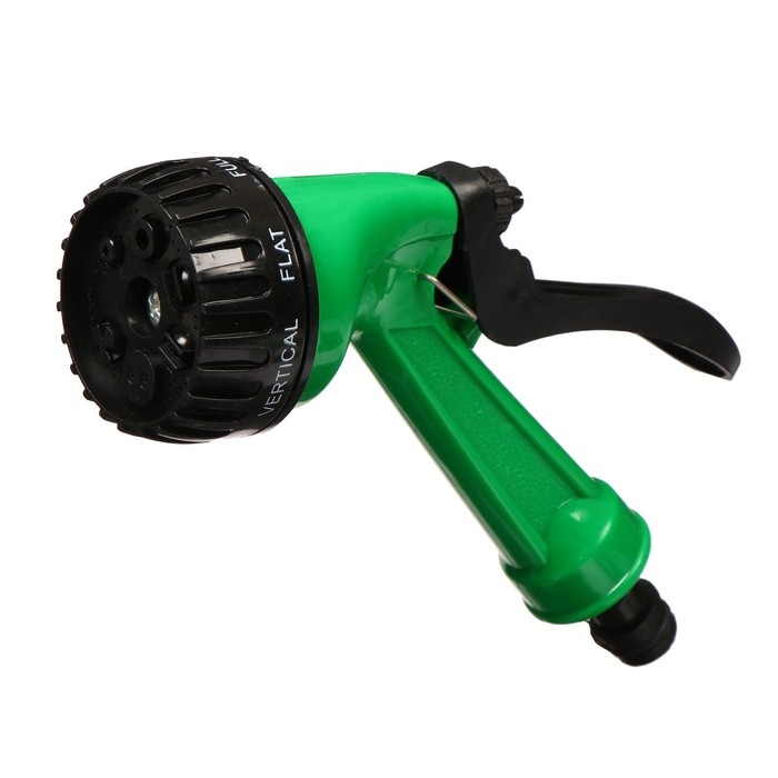 Набор: пистолет для полива, 7 режимов, коннектор 1/2" (12 мм), адаптер 1/2"&minus;3/4" (12 мм&minus;19 мм), Greengo