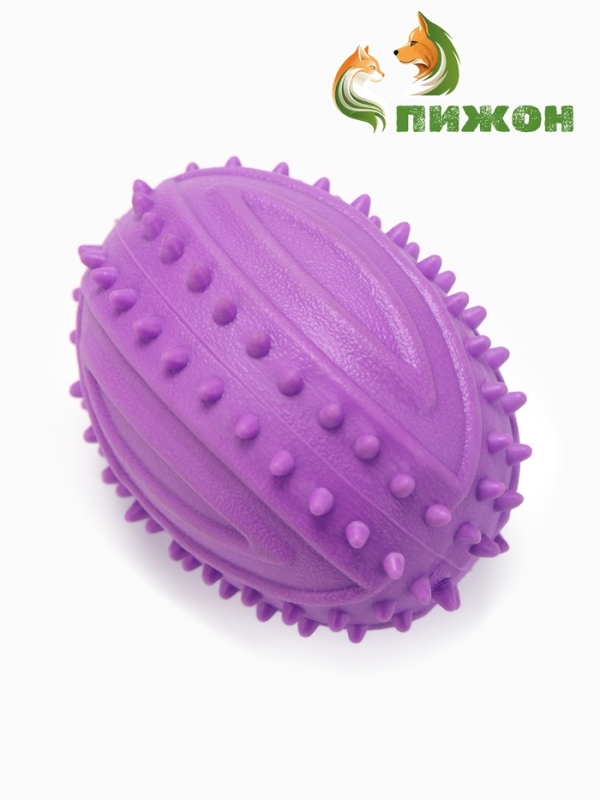 Игрушка жевательная "Граната", TPR, 10 см, фиолетовая