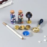 Сургучный набор "Принц" печати, ручка, ложка, маркер, воск, свеча 22х12 см Сургучный набор "Принц" печати, ручка, ложка, маркер, воск, свеча 22х12 см