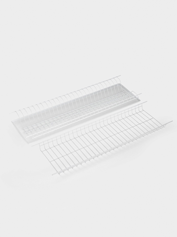 Сушилка для посуды с поддоном для шкафа 80 см, 76.5&times;25.6 см, белая