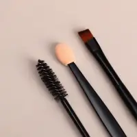 Набор для макияжа, 3 предмета, чёрный