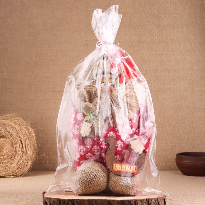 Оберег-домовой Оберег-домовой "Эксклюзив, с мешком", средний, 46х25х20 см МИКС