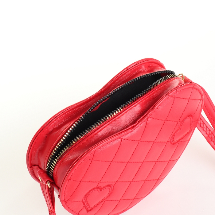 Сумка детская для девочки на молнии «Выбражулька», цвет красный Сумка детская для девочки на молнии «Выбражулька», цвет красный