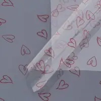 Пленка листах глянцевая 58&times;58 см, красный 50 микрон